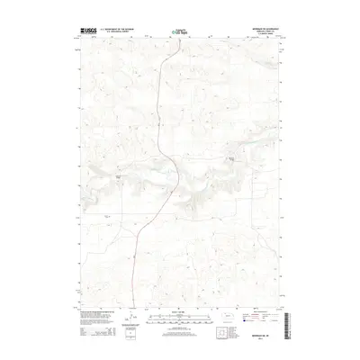 2014 Map of Merriman SW, 2014 Print