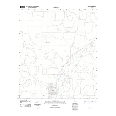 2010 Map of Mertzon, 2010 Print