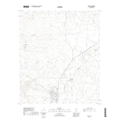 2019 Map of Mertzon, 2019 Print
