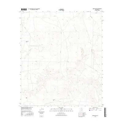 2016 Map of Mertzon SW, 2016 Print
