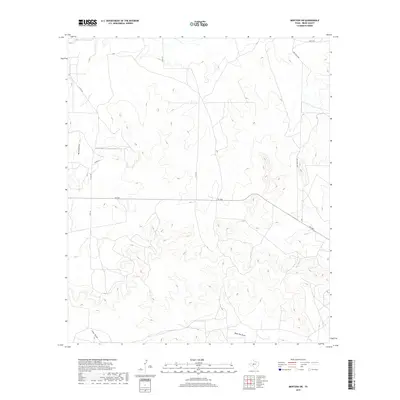 2019 Map of Mertzon SW, 2019 Print