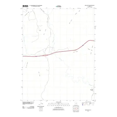 2011 Map of Mesa Butte, 2011 Print
