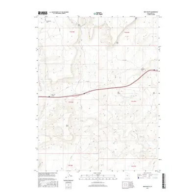 2017 Map of Mesa Butte, 2017 Print