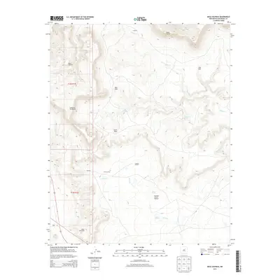 2013 Map of Mesa Chupinas, 2013 Print