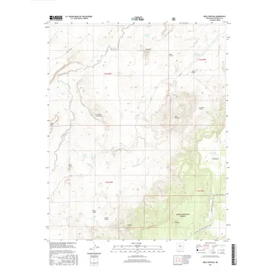 2017 Map of Mesa Cortada, 2017 Print