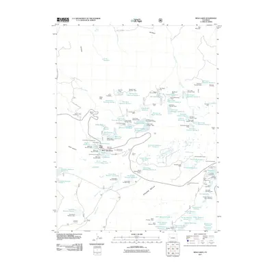 2011 Map of Mesa Lakes, 2011 Print