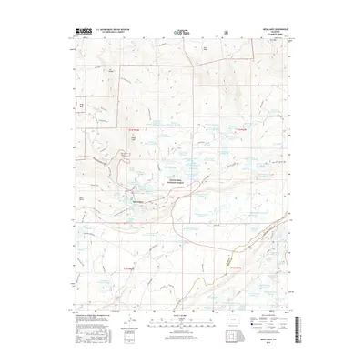 2016 Map of Mesa Lakes, 2016 Print