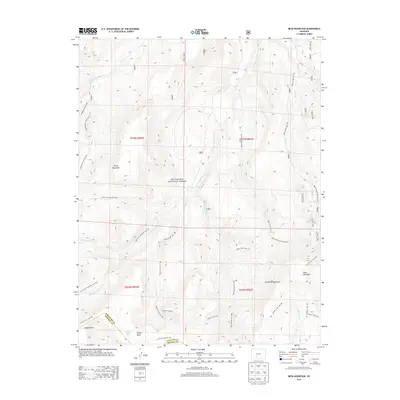 2013 Map of Mesa Mountain, 2013 Print