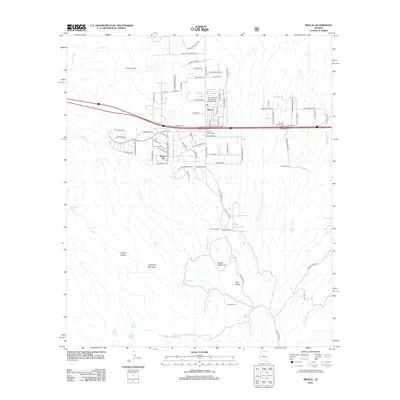 2012 Map of Mescal, 2012 Print