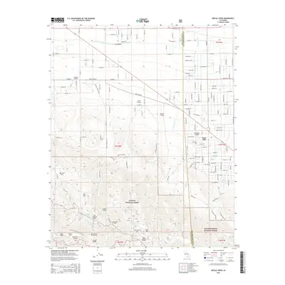 2015 Map of Mescal Creek, 2015 Print