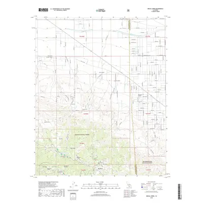 2018 Map of Mescal Creek, 2018 Print