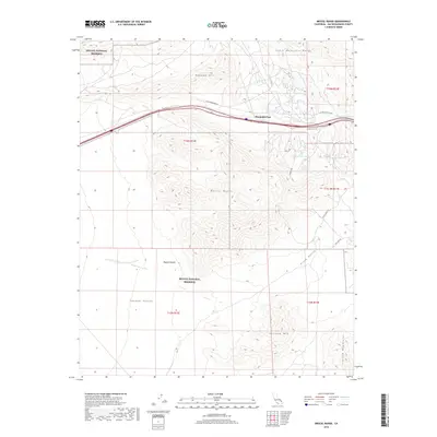 2018 Map of Mescal Range, 2018 Print