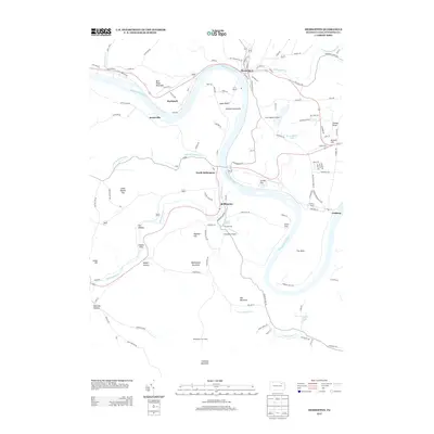 2013 Map of Meshoppen, 2013 Print