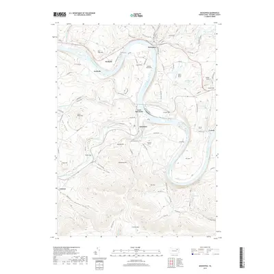 2019 Map of Meshoppen, 2019 Print
