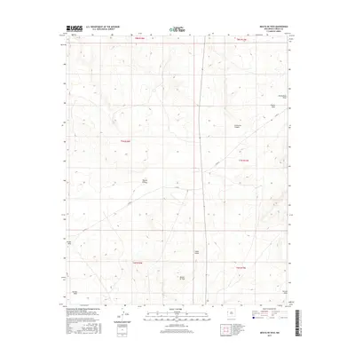 2017 Map of Mesita De Yeso, 2017 Print