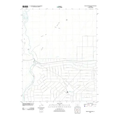 2010 Map of Mesito Reservoir, 2010 Print