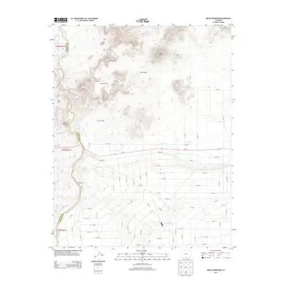 2013 Map of Mesito Reservoir, 2013 Print