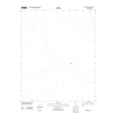 2012 Map of Mesquite Flat, 2012 Print