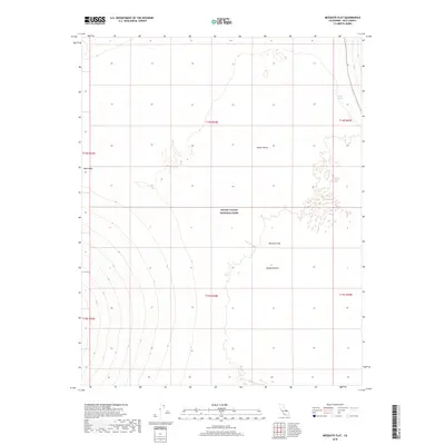 2018 Map of Mesquite Flat, 2018 Print