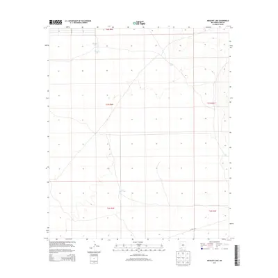 2013 Map of Mesquite Lake, 2013 Print
