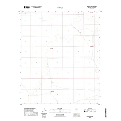 2020 Map of Mesquite Lake, 2020 Print