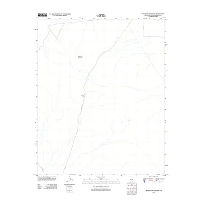2012 Map of Mesquite Mountains, 2012 Print
