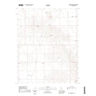 2018 Map of Mesquite Mountains, 2018 Print