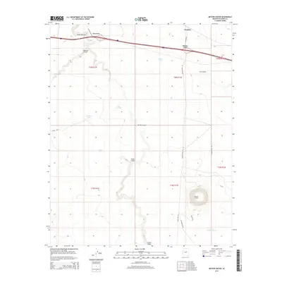 2014 Map of Meteor Crater, 2014 Print