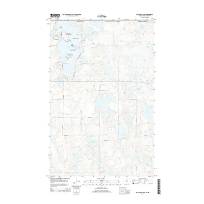2014 Map of Metigoshe Lake, 2014 Print