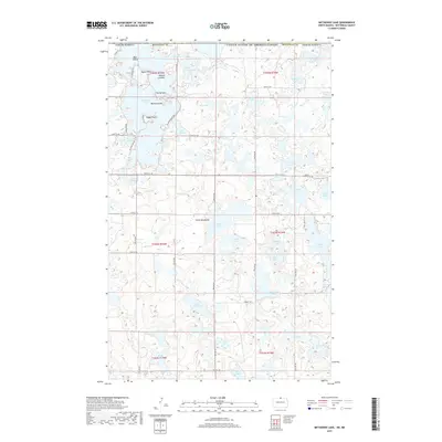 2017 Map of Metigoshe Lake, 2017 Print