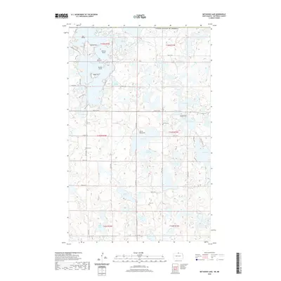 2020 Map of Metigoshe Lake, 2020 Print