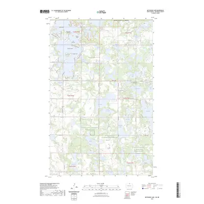 2023 Map of Metigoshe Lake, 2023 Print