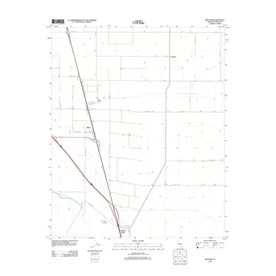 2012 Map of Mettler, 2012 Print