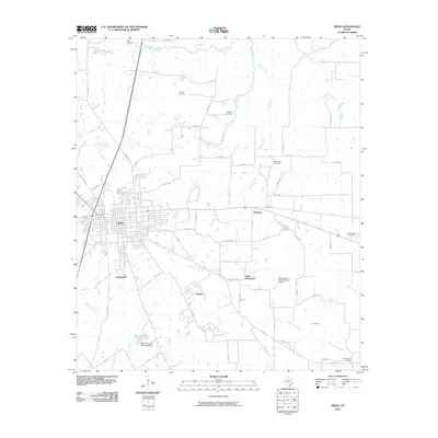 2010 Map of Mexia, 2010 Print