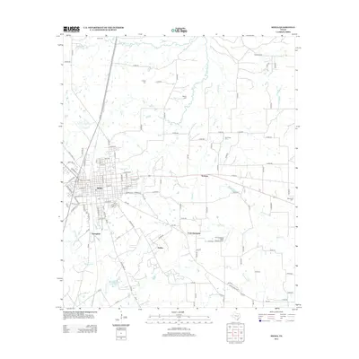 2013 Map of Mexia, 2013 Print
