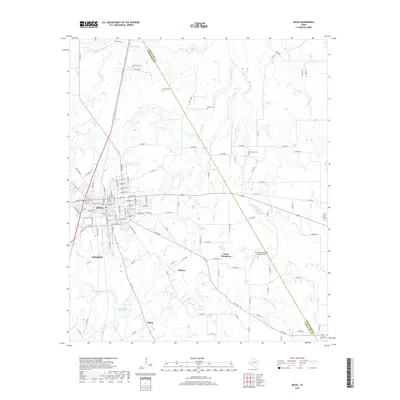 2019 Map of Mexia, 2019 Print