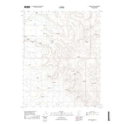 2018 Map of Mexican Cry Mesa, 2018 Print