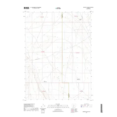 2017 Map of Mexican Flats NW, 2017 Print