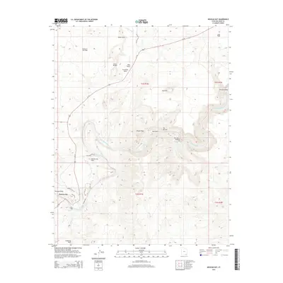 2014 Map of Mexican Hat, 2014 Print