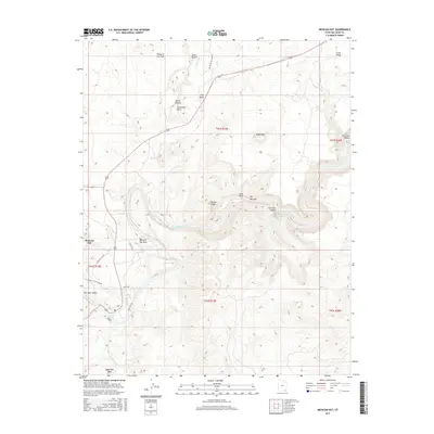 2017 Map of Mexican Hat, 2017 Print