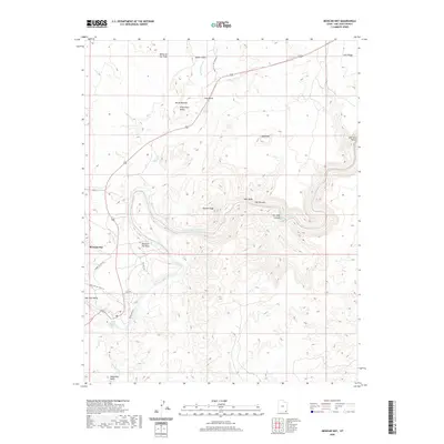 2020 Map of Mexican Hat, 2020 Print