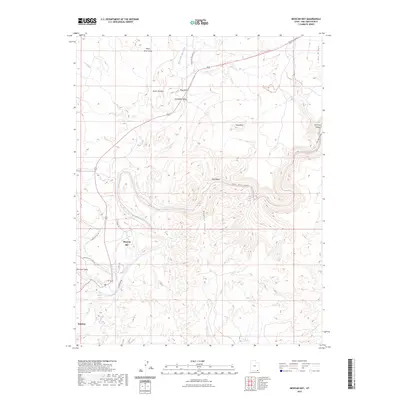 2023 Map of Mexican Hat, 2023 Print