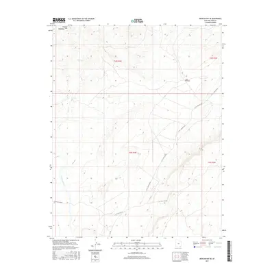 2017 Map of Mexican Hat SE, 2017 Print