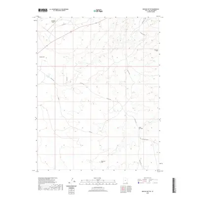 2020 Map of Mexican Hat SW, 2020 Print