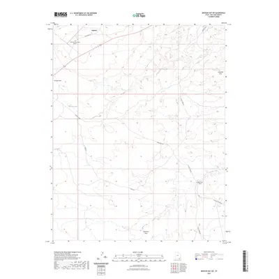 2023 Map of Mexican Hat SW, 2023 Print