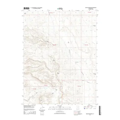 2014 Map of Mexican Mountain, 2014 Print