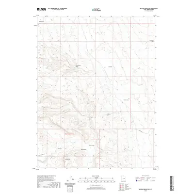 2020 Map of Mexican Mountain, 2020 Print