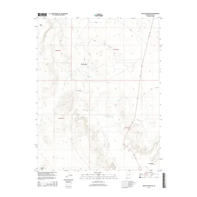2014 Map of Mexican Water SW, 2014 Print