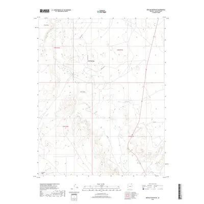 2018 Map of Mexican Water SW, 2018 Print
