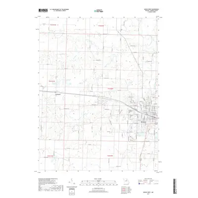 2017 Map of Mexico West, 2017 Print